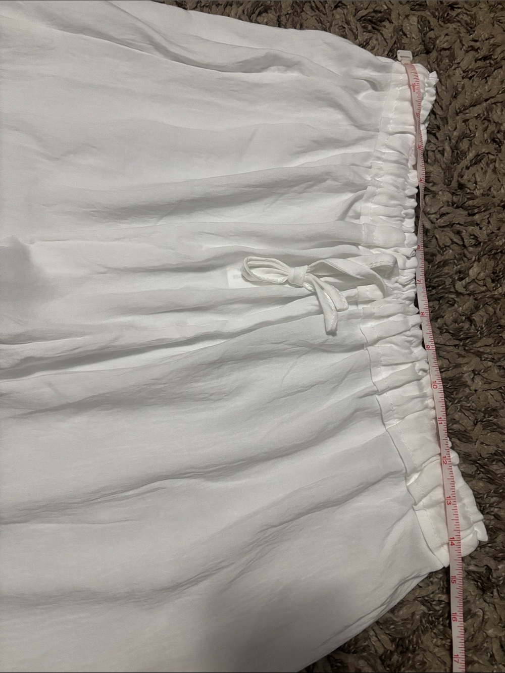 White Lace-Trim Wide Leg Bloomers - Picture 12 of 14